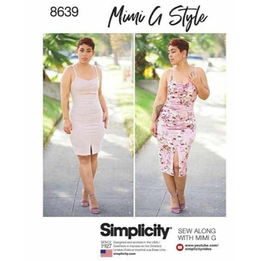 Simplicity Sewing Pattern R11369 Dress Mimi G Size 6-14 Rouch Front Summer